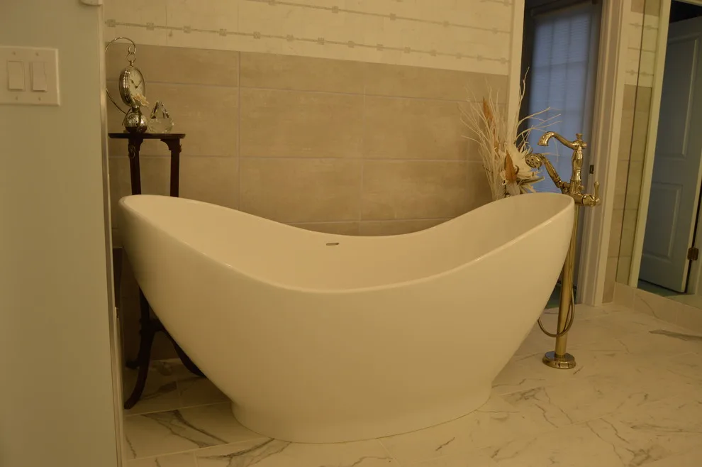 Luxury Bathroom Featuring Steam Shower by Tile KC - Photo 12