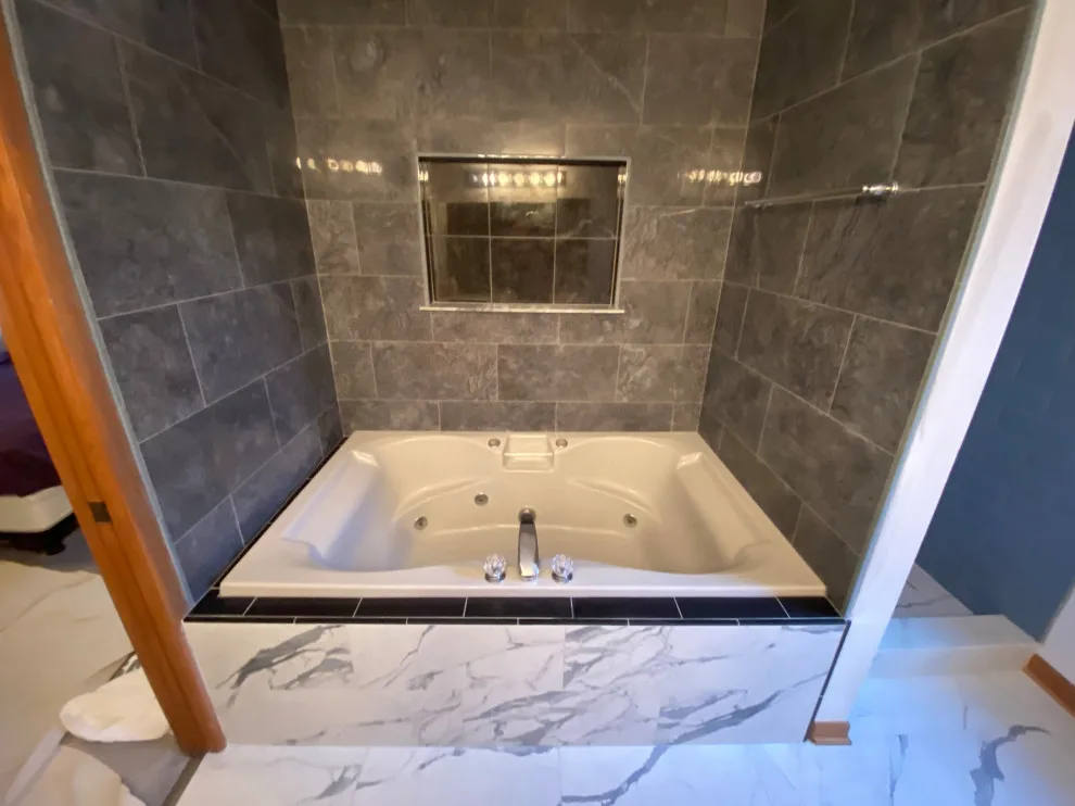 Shower and Jacuzzi Enclosure Masterpiece by Paramount Tile Design - Photo 21