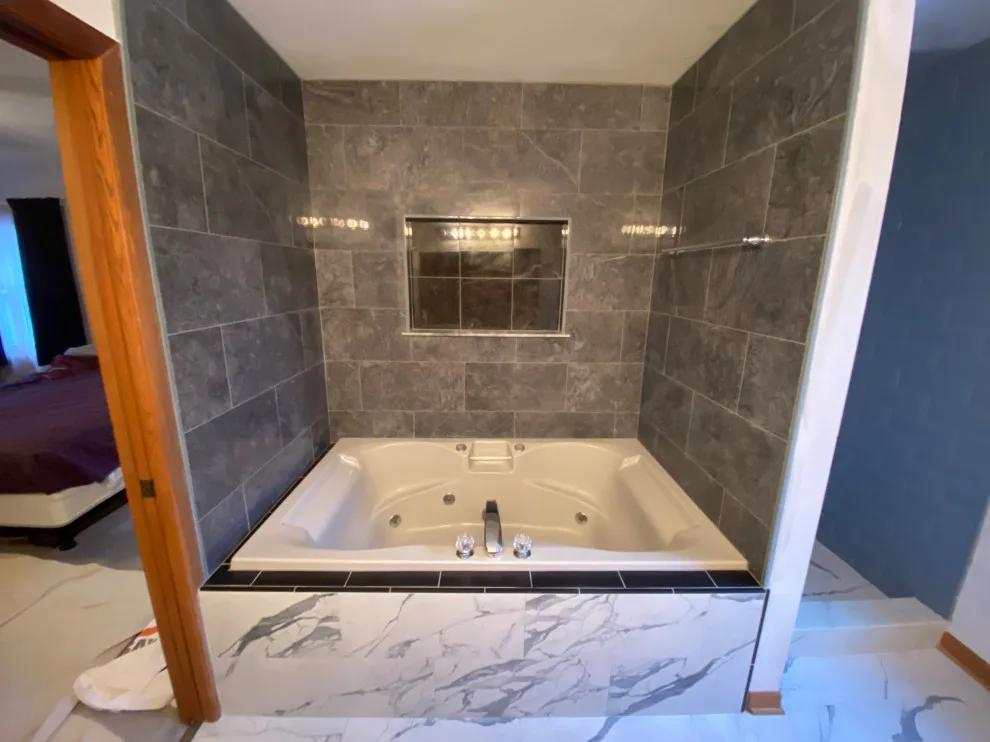 Shower and Jacuzzi Enclosure Masterpiece by Paramount Tile Design - Photo 17