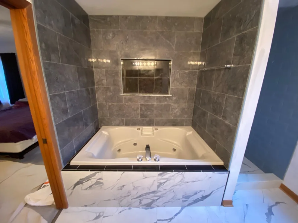 Shower and Jacuzzi Enclosure Masterpiece by Paramount Tile Design - Photo 3
