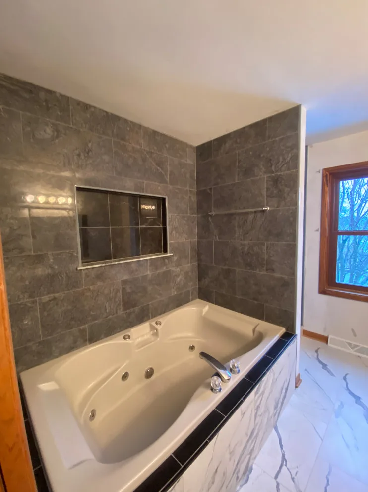 Shower and Jacuzzi Enclosure Masterpiece by Paramount Tile Design - Photo 24