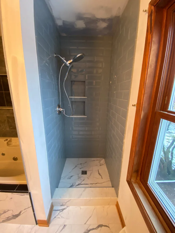Shower and Jacuzzi Enclosure Masterpiece by Paramount Tile Design - Photo 22