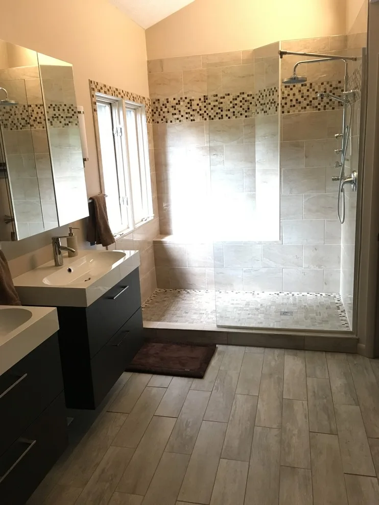 primary bathroom makeover (B) by Lowe's Of Macedon, NY - Photo 3