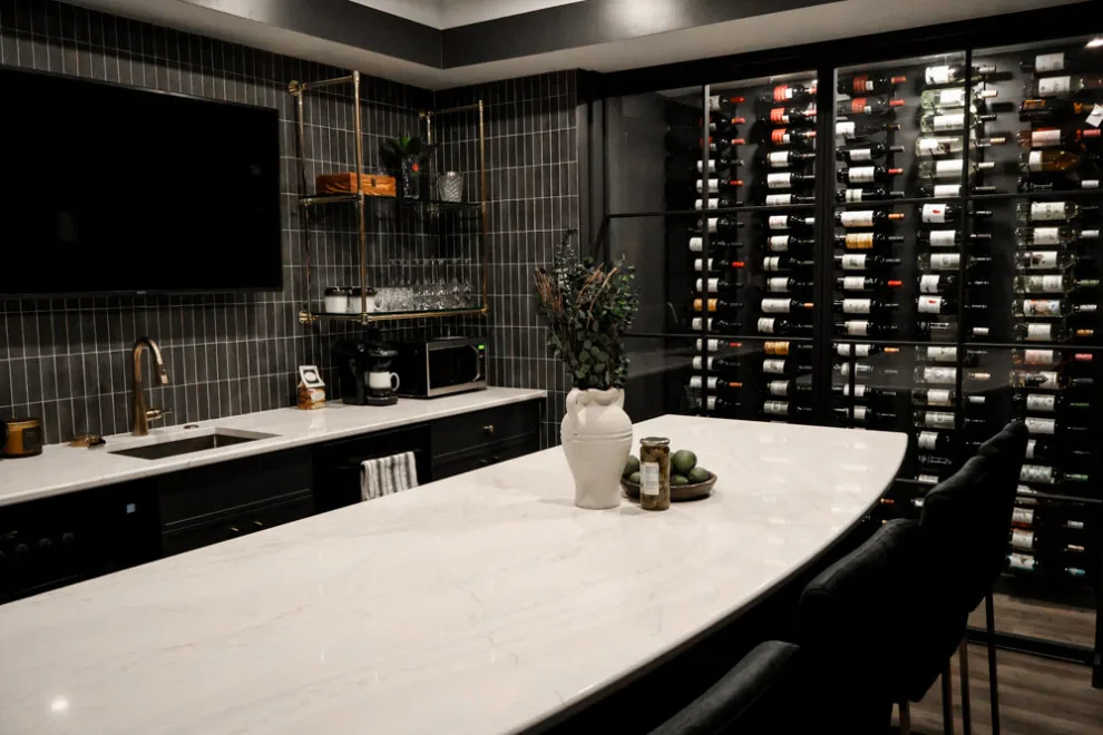 Contemporary Basement in Pepper Pike by Element Design Build Remodel - Photo 9