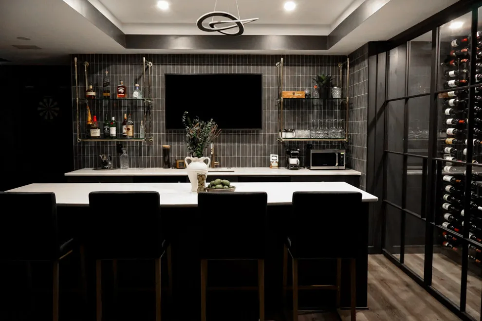 Contemporary Basement in Pepper Pike by Element Design Build Remodel - Photo 4