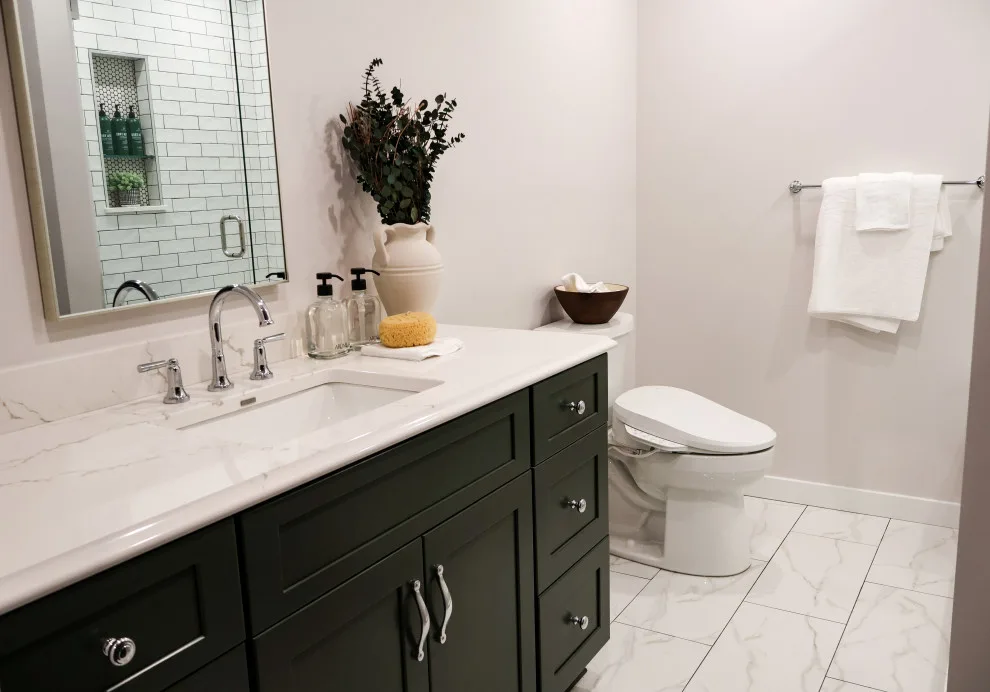 Contemporary Basement in Pepper Pike by Element Design Build Remodel - Photo 6