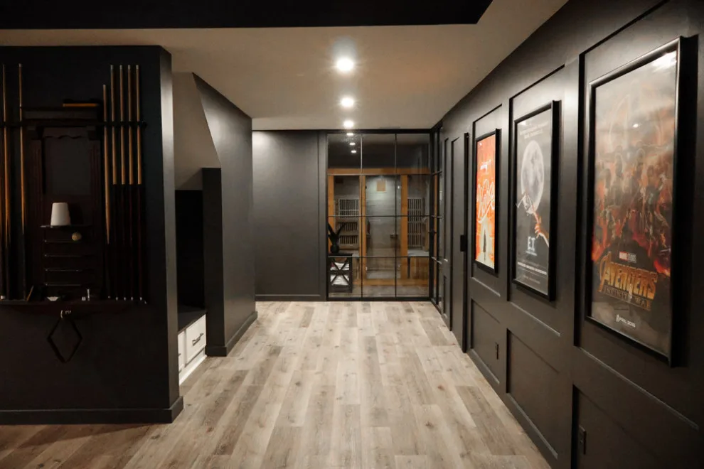 Contemporary Basement in Pepper Pike by Element Design Build Remodel - Photo 3