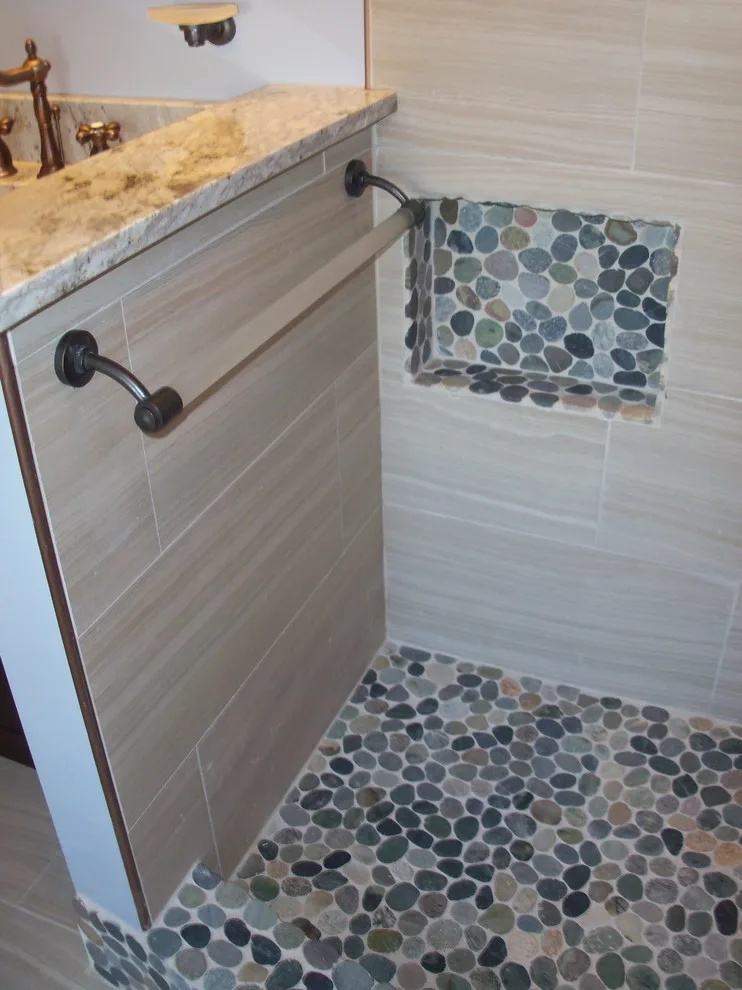 Contemporary Bathroom Renovation in Baltimore, MD by TradeMark Construction - Photo 2