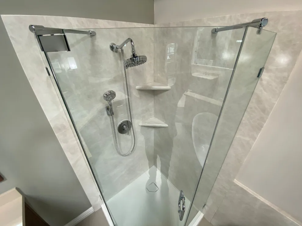 Contemporary restroom by American Home Remodeling - Photo 2