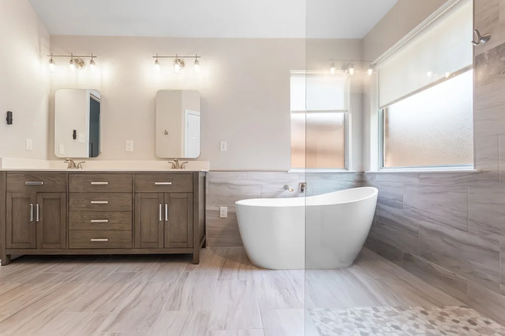 Contemporary Bathroom Renovation by Dallas Bathroom & Kitchen Remodeling - Photo 14
