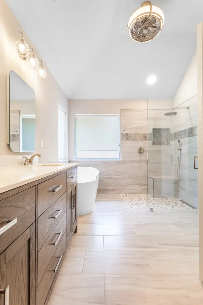 Contemporary Bathroom Renovation by Dallas Bathroom & Kitchen Remodeling - Photo 24