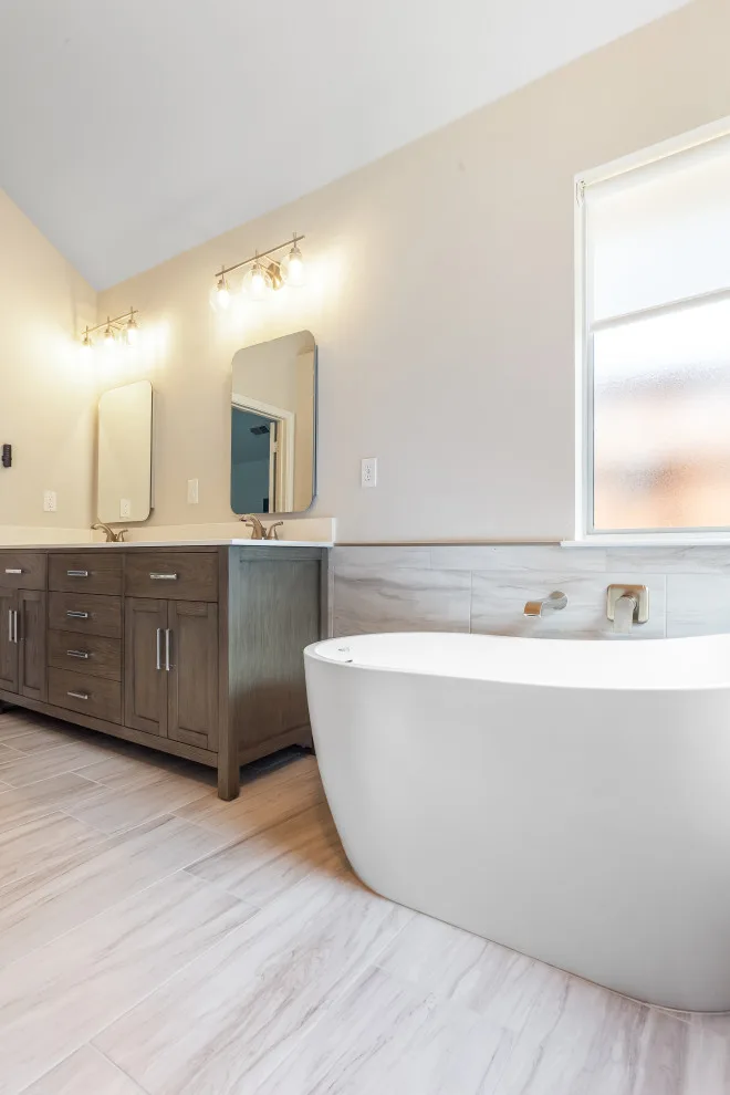 Contemporary Bathroom Renovation by Dallas Bathroom & Kitchen Remodeling - Photo 17