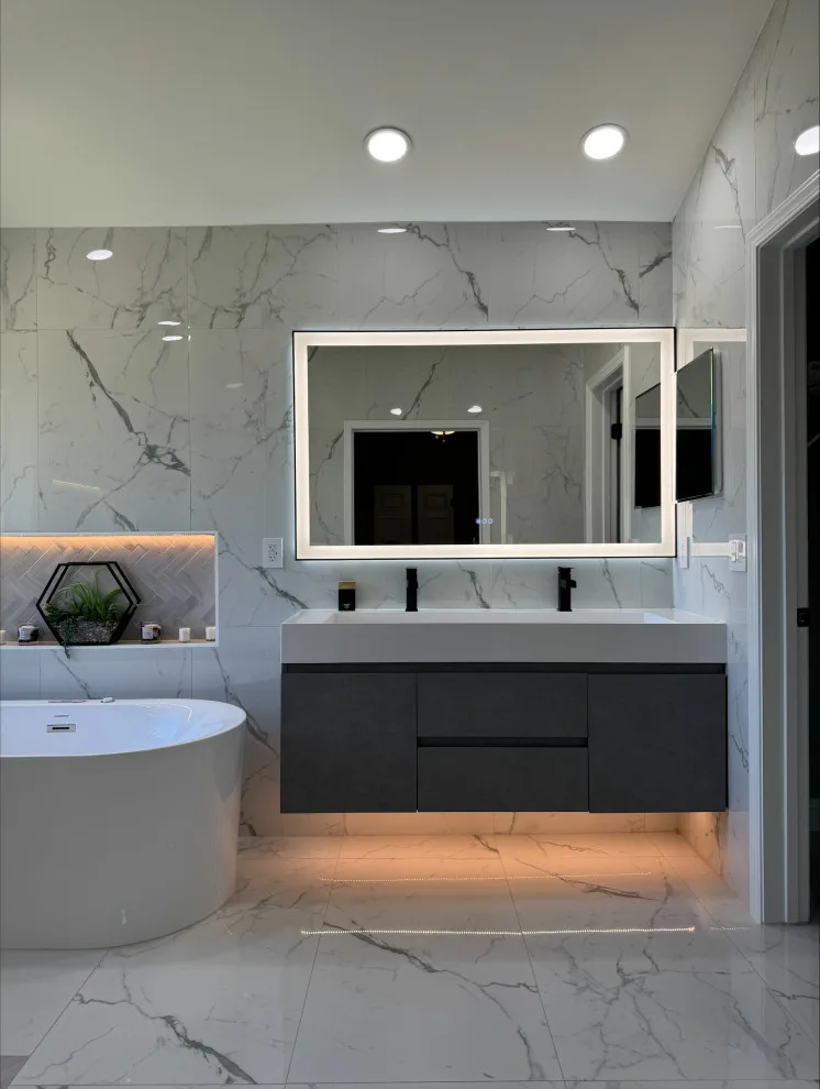 Contemporary Bathroom Renovation by AP Advanced Construction - Photo 4