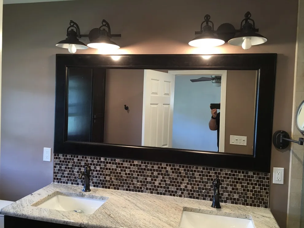 Contemporary Bathroom Featuring Rainfall Shower by Len's Remodeling And Contracting Services - Photo 7