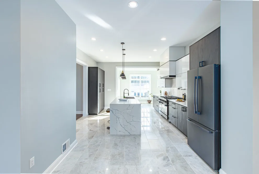 Contemporary Monochrome Kitchen in Fairfax, VA by UCS Kitchen Design - Photo 20