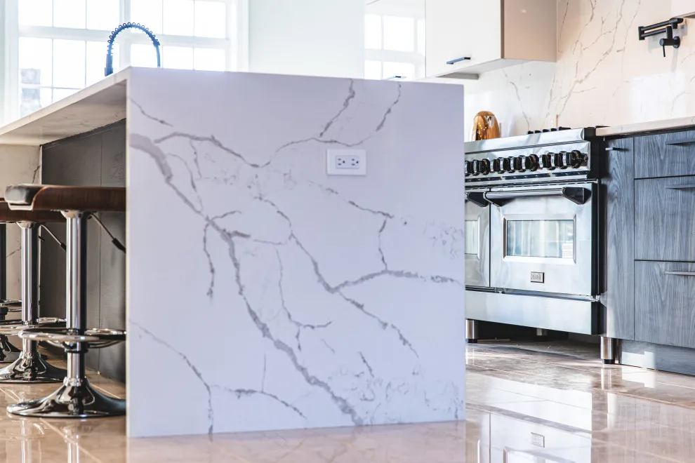 Contemporary Monochrome Kitchen in Fairfax, VA by UCS Kitchen Design - Photo 11