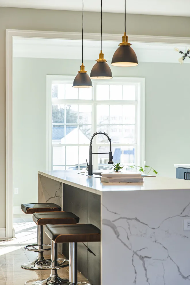 Contemporary Monochrome Kitchen in Fairfax, VA by UCS Kitchen Design - Photo 3