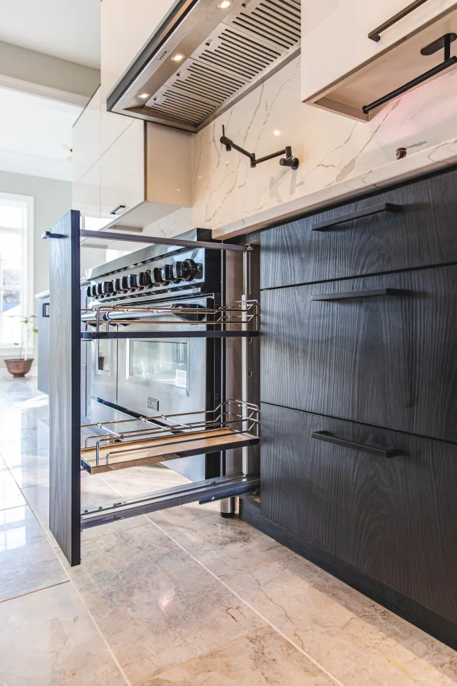 Contemporary Monochrome Kitchen in Fairfax, VA by UCS Kitchen Design - Photo 5