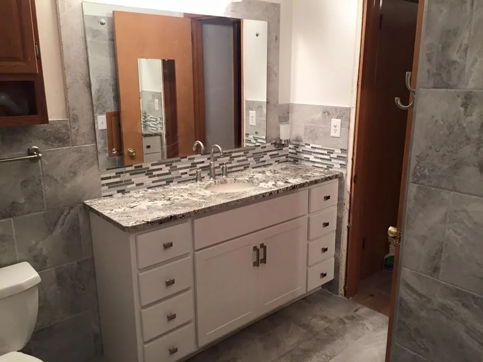 Contemporary Barrier-Free Shower by Paramount Tile Design - Photo 2
