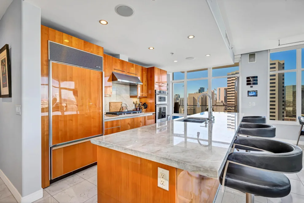 Contemporary Luxury Kitchen in a High-Rise by Golden Shore Design And Build - Photo 2