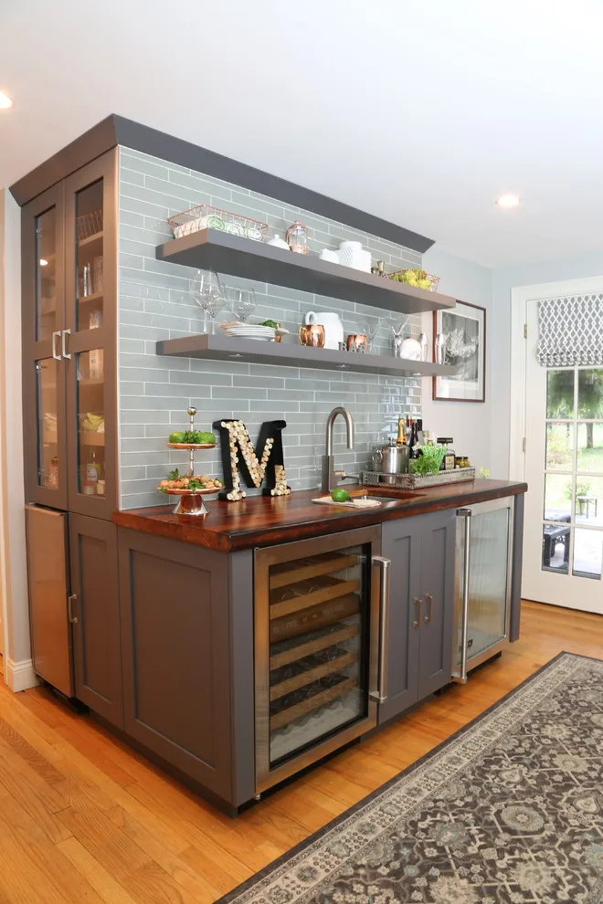 Contemporary Home Bar by Covenant Kitchens & Baths, Inc. - Photo 5