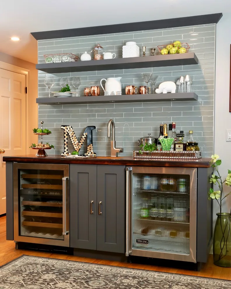 Contemporary Home Bar by Covenant Kitchens & Baths, Inc. - Photo 2