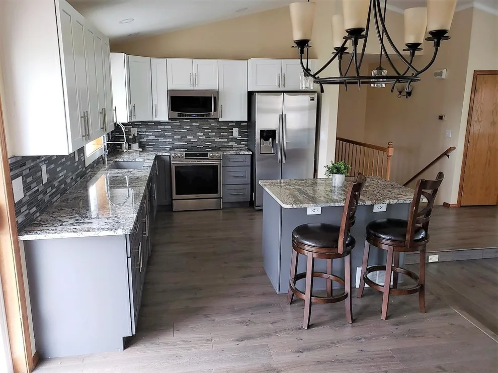 Contemporary Kitchen Renovation with Color Variation by Spokane Stone Creations LLC - Photo 2