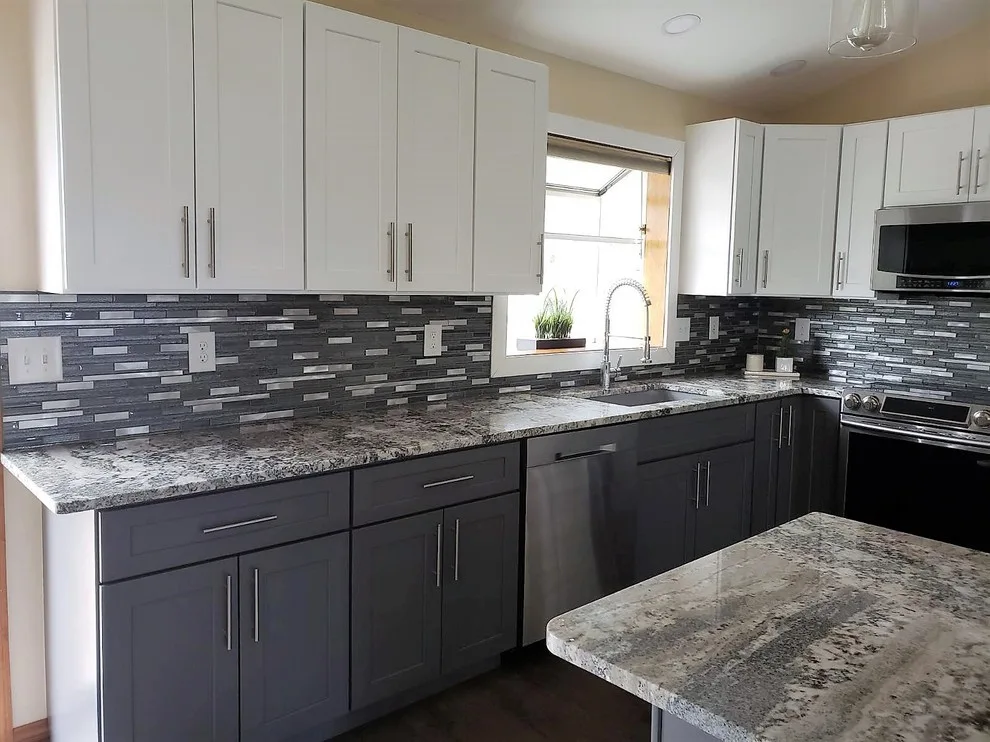 Contemporary Kitchen Renovation with Color Variation by Spokane Stone Creations LLC - Photo 3