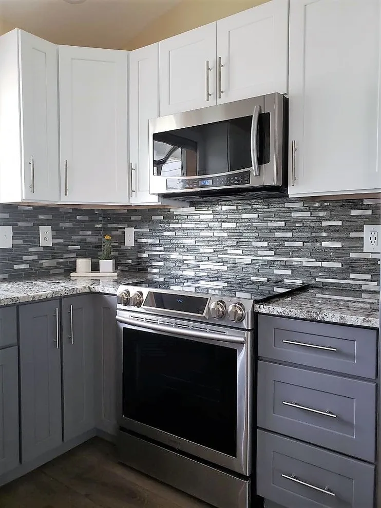 Contemporary Kitchen Renovation with Color Variation by Spokane Stone Creations LLC - Photo 5