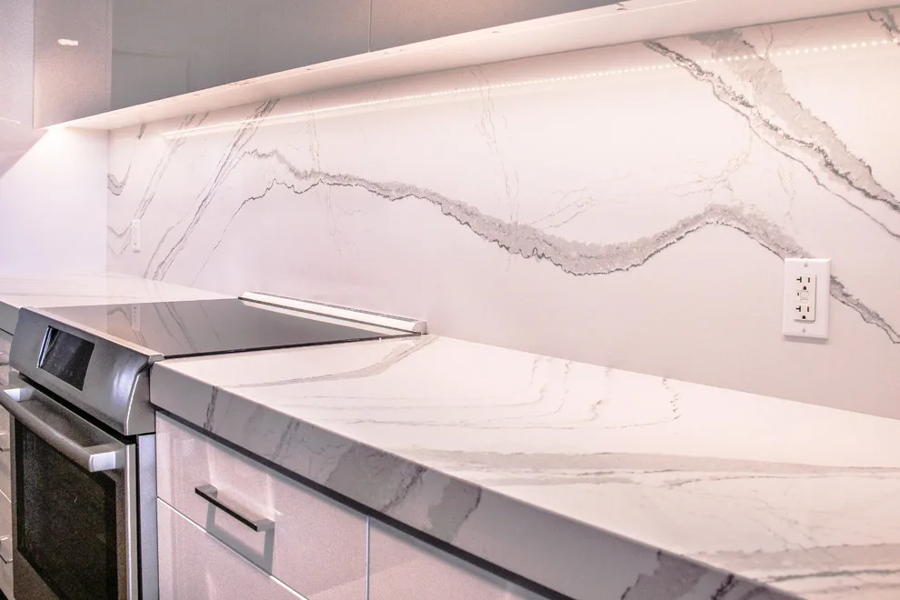 Contemporary Kitchen Revamp in White Acrylic by Kitchen Solvers Of The Gulf Coast - Photo 12