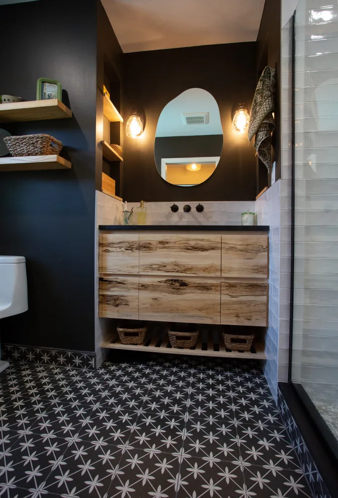 Contemporary Rustic Bathroom Makeover by James C Schell LLC - Photo 3