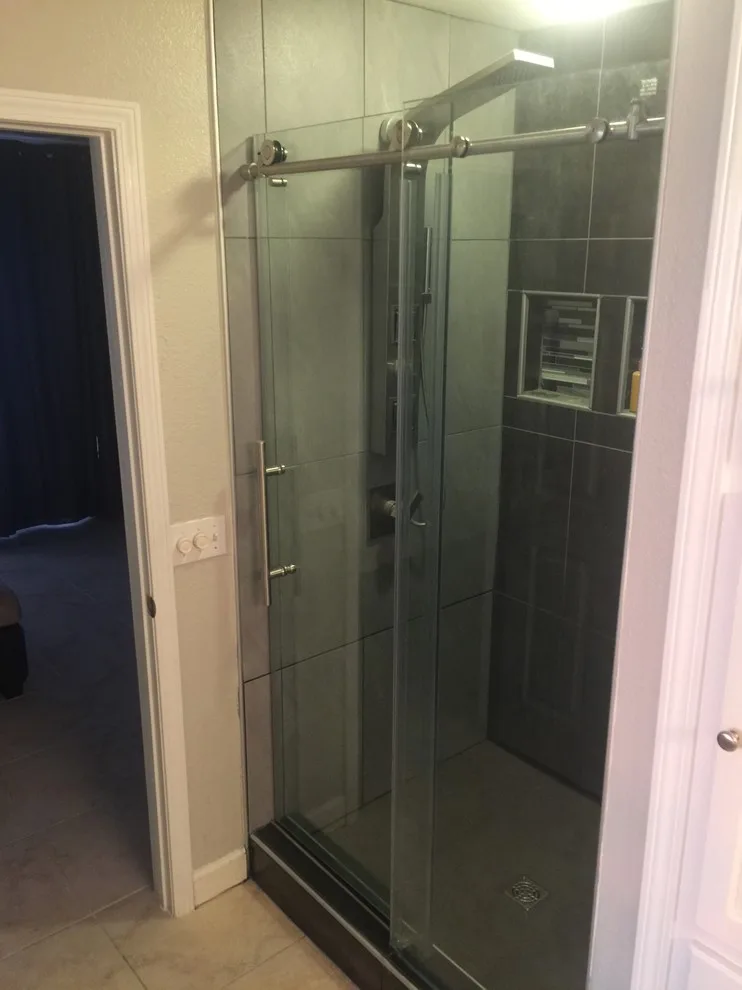Contemporary Shower Renovation by Emerald Coast Premier Renovations, Inc. - Photo 2