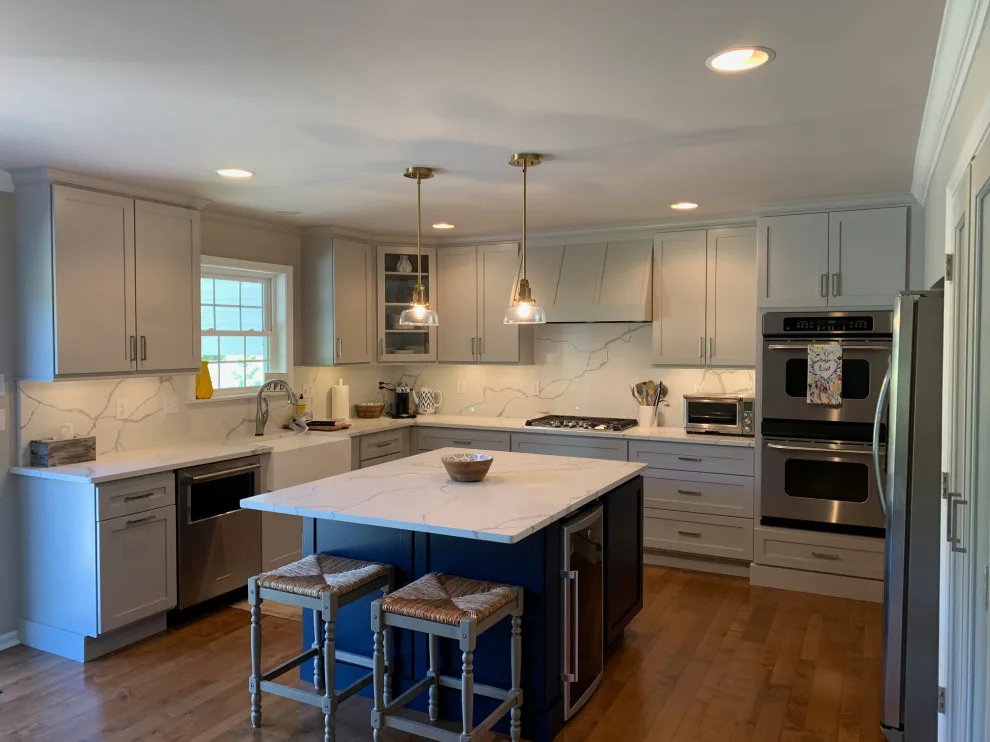Navy and Gray Kitchen Renovation by AGDesigns - State Of The Art Kitchens & Baths - Photo 13