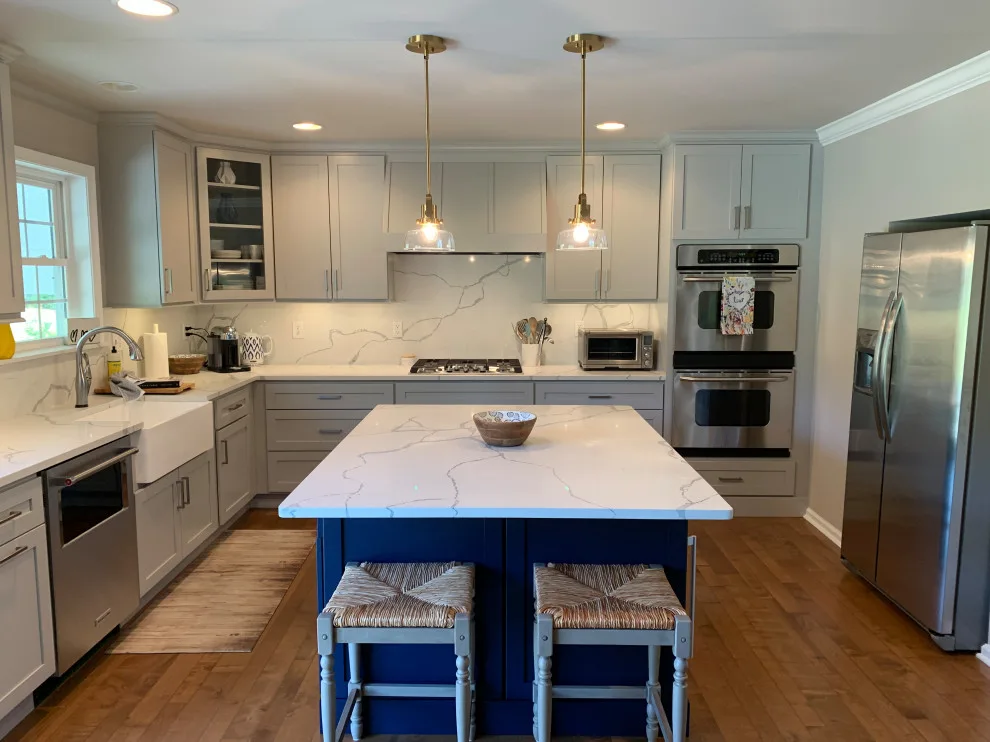 Navy and Gray Kitchen Renovation by AGDesigns - State Of The Art Kitchens & Baths - Photo 7