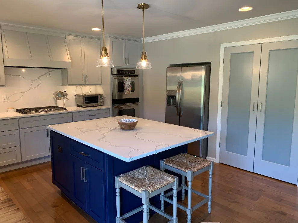 Navy and Gray Kitchen Renovation by AGDesigns - State Of The Art Kitchens & Baths - Photo 6