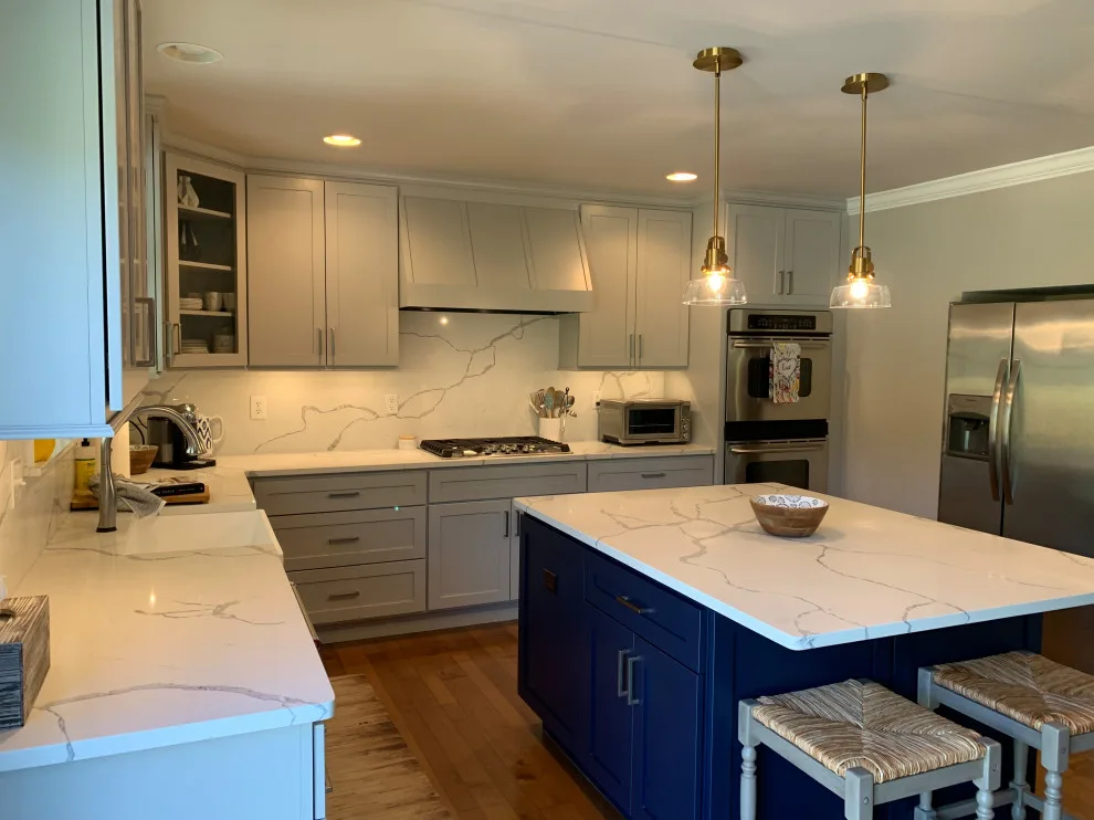 Navy and Gray Kitchen Renovation by AGDesigns - State Of The Art Kitchens & Baths - Photo 10