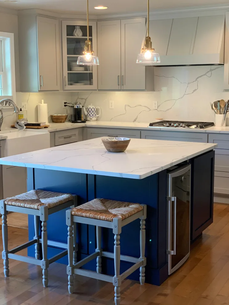 Navy and Gray Kitchen Renovation by AGDesigns - State Of The Art Kitchens & Baths - Photo 4