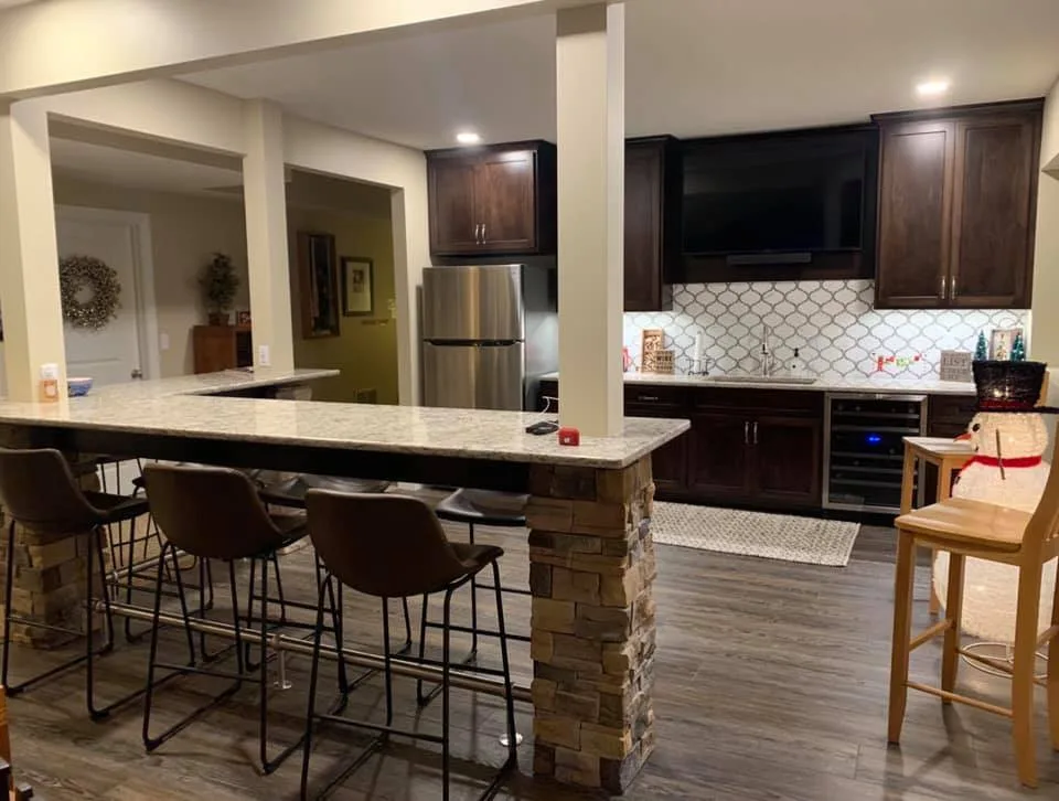 Basement Bar Renovation by Cornerstone Builders Of Terre Haute, Inc. - Photo 4