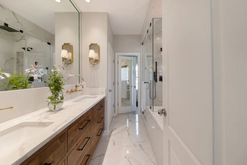 Eclectic Oasis Bathroom Renovation by Burge Builders, Inc - Photo 5