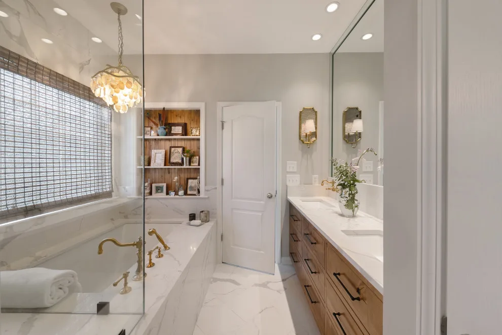 Eclectic Oasis Bathroom Renovation by Burge Builders, Inc - Photo 7