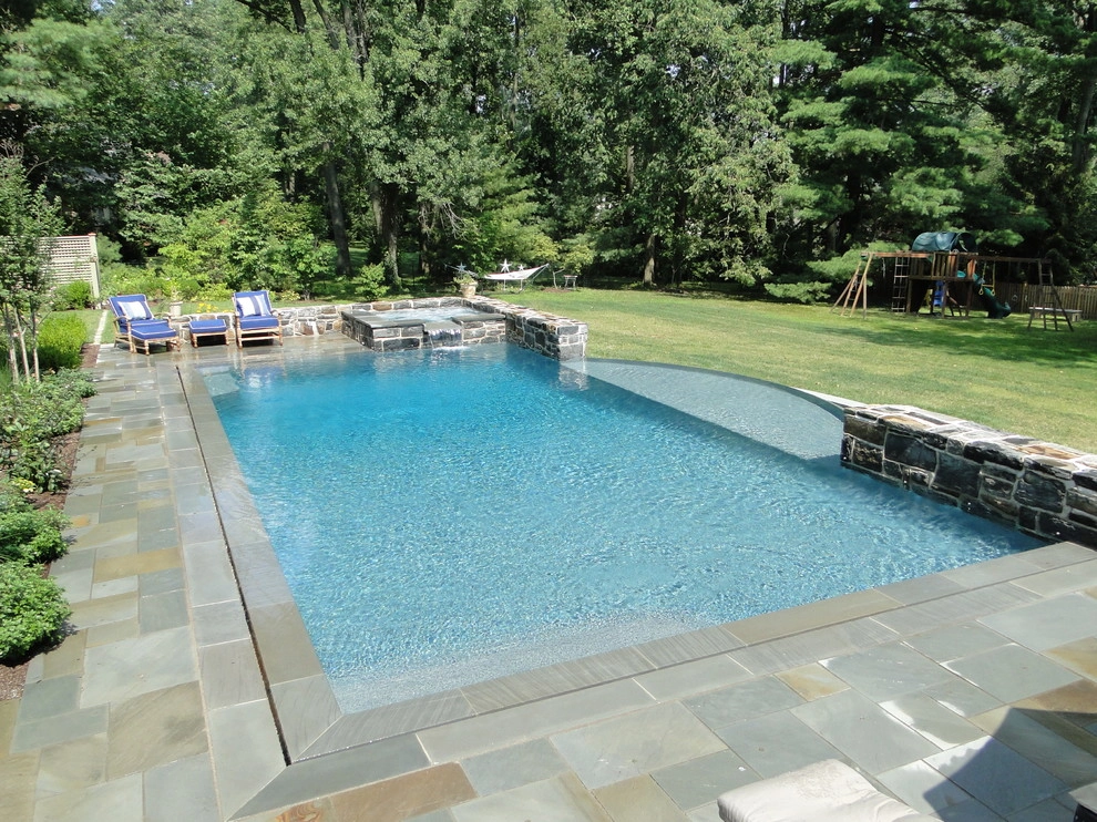 Infinity Edge Elements - Bryn Mawr, PA by Wallace Landscape Associates - Photo 7