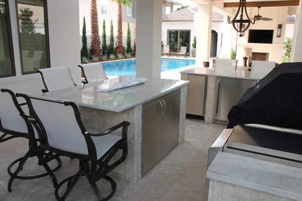 Cabana, Guest Lodge & Courtyard Swimming Pool by DKM Custom Homes - Photo 7