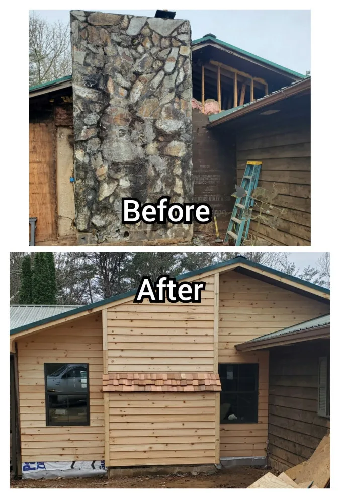 Chimney and Siding Renovation by Built Solid Construction & Plumbing, LLC - Photo 2