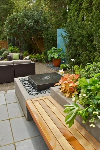 Mid Century Hardscape Patio Upgrade by Wolfstone Landscape Design - Photo 14