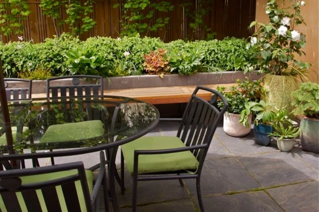 Mid Century Hardscape Patio Upgrade by Wolfstone Landscape Design - Photo 12