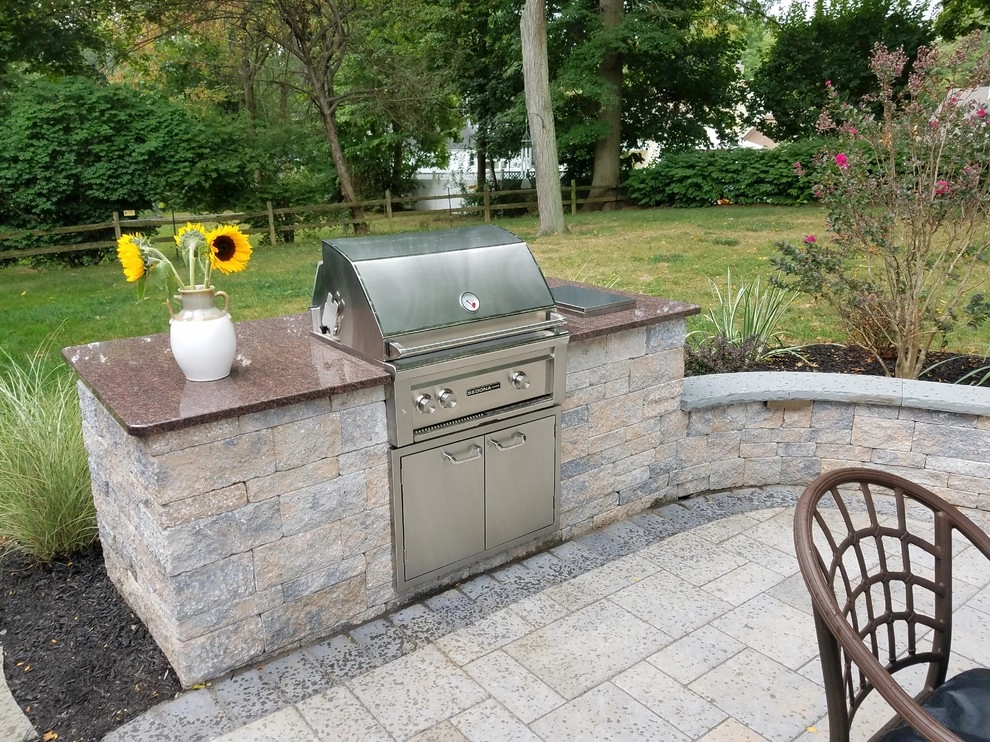 Paver patio with builtin BBQ by Z.O. Landscaping - Photo 3