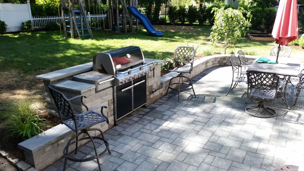 Maplewood expanded side patio with water feature by Z.O. Landscaping - Photo 10