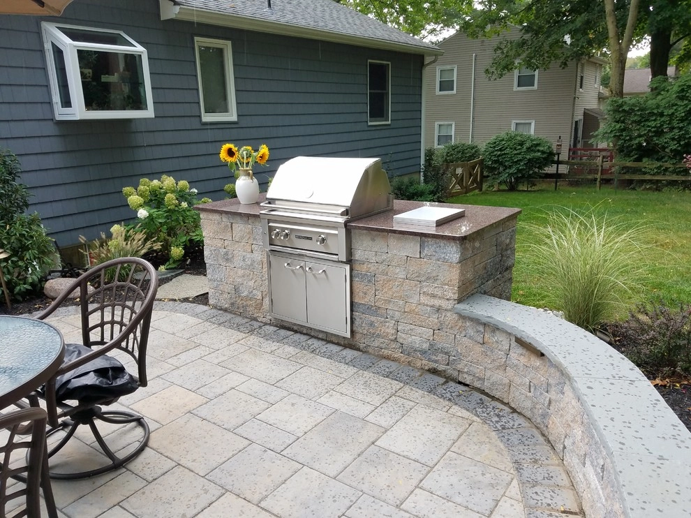 Paver patio with builtin BBQ by Z.O. Landscaping - Photo 11