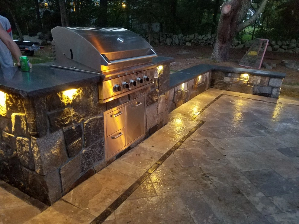 Easton patio, fire pit, outdoor kitchen by 1-877-lawn-crew - Photo 8