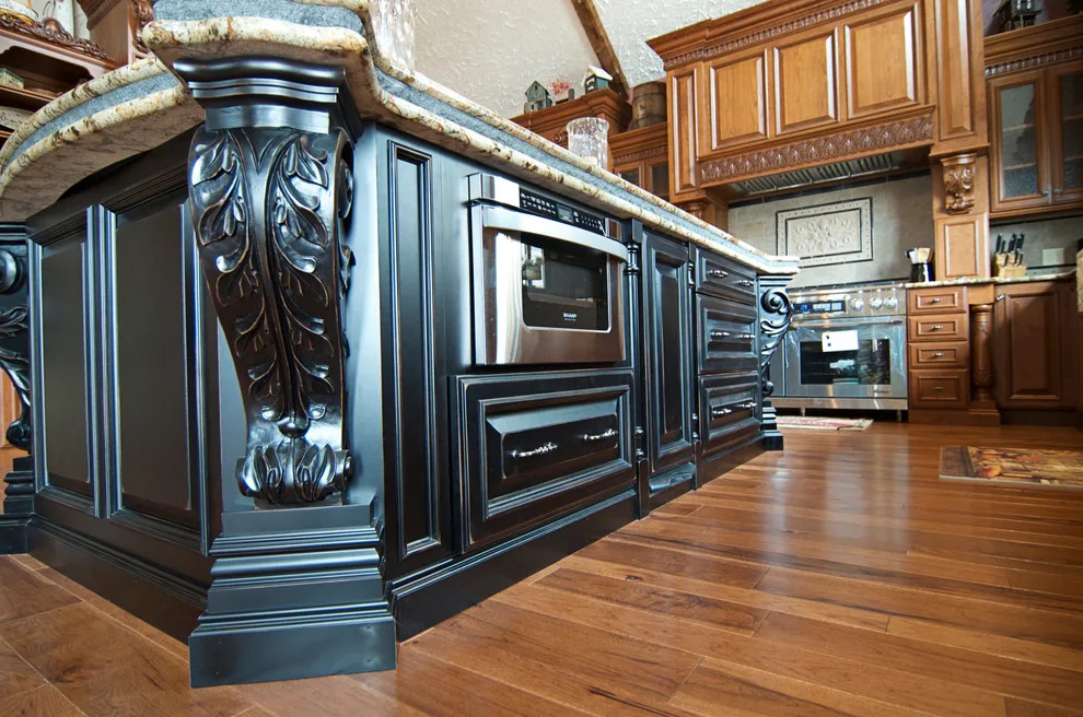Elegant bespoke kitchen by Cornerstone Builders Of Terre Haute, Inc. - Photo 24